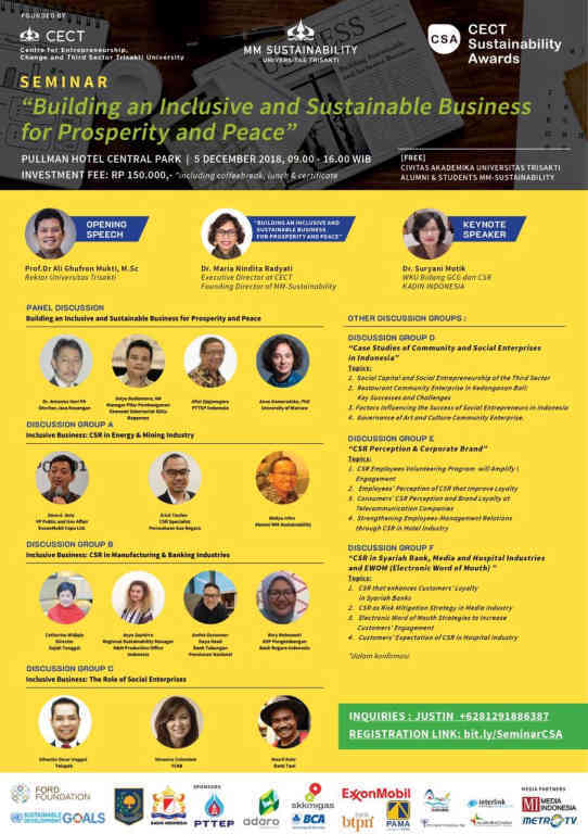 seminar cect building an inclusive and sustainable business for prosperity and peace